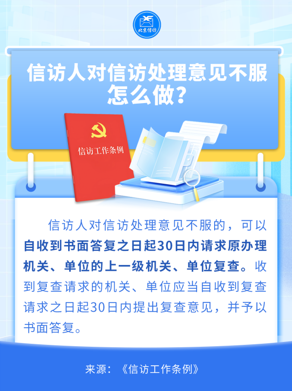 杠杆配资开户 《信访工作条例》实施三周年丨信访人对信访处理意见不服怎么做？